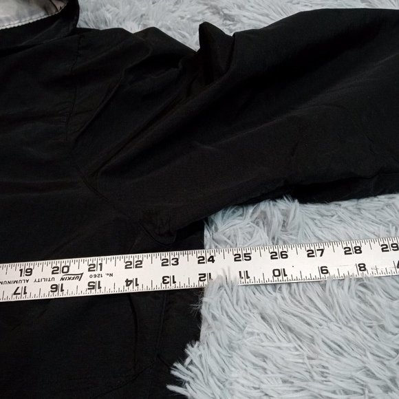 Swiss Tech Womens Jacket Windbreaker Black XL Kangaroo Pockets Liner Cinch Waist - Picture 11 of 15